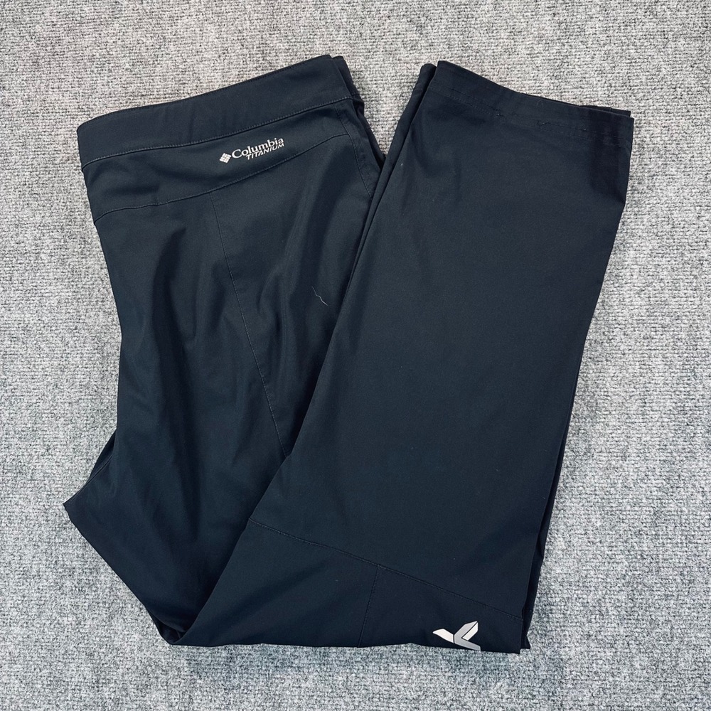 Columbia Men's 42x32‎ Black Titan Pass Pants Hiking Trekking Stretch Cinch Belt